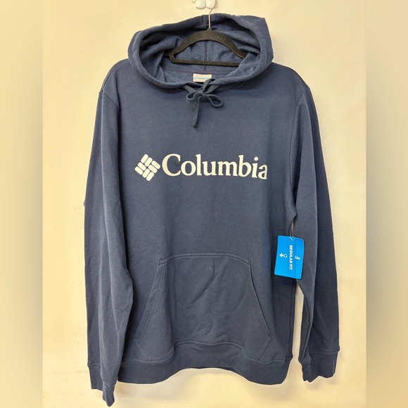 NWT - Columbia Rover Lane Logo Hoodie 'Navy' - Size Men's Medium - Picture 1 of 6